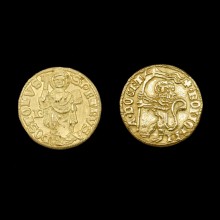 Coin-021 Gold Bologna Republic 1376 - 1401