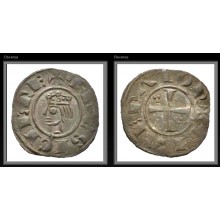 Coin-005 Fredrick II Imperator 1225 (Messina) denier